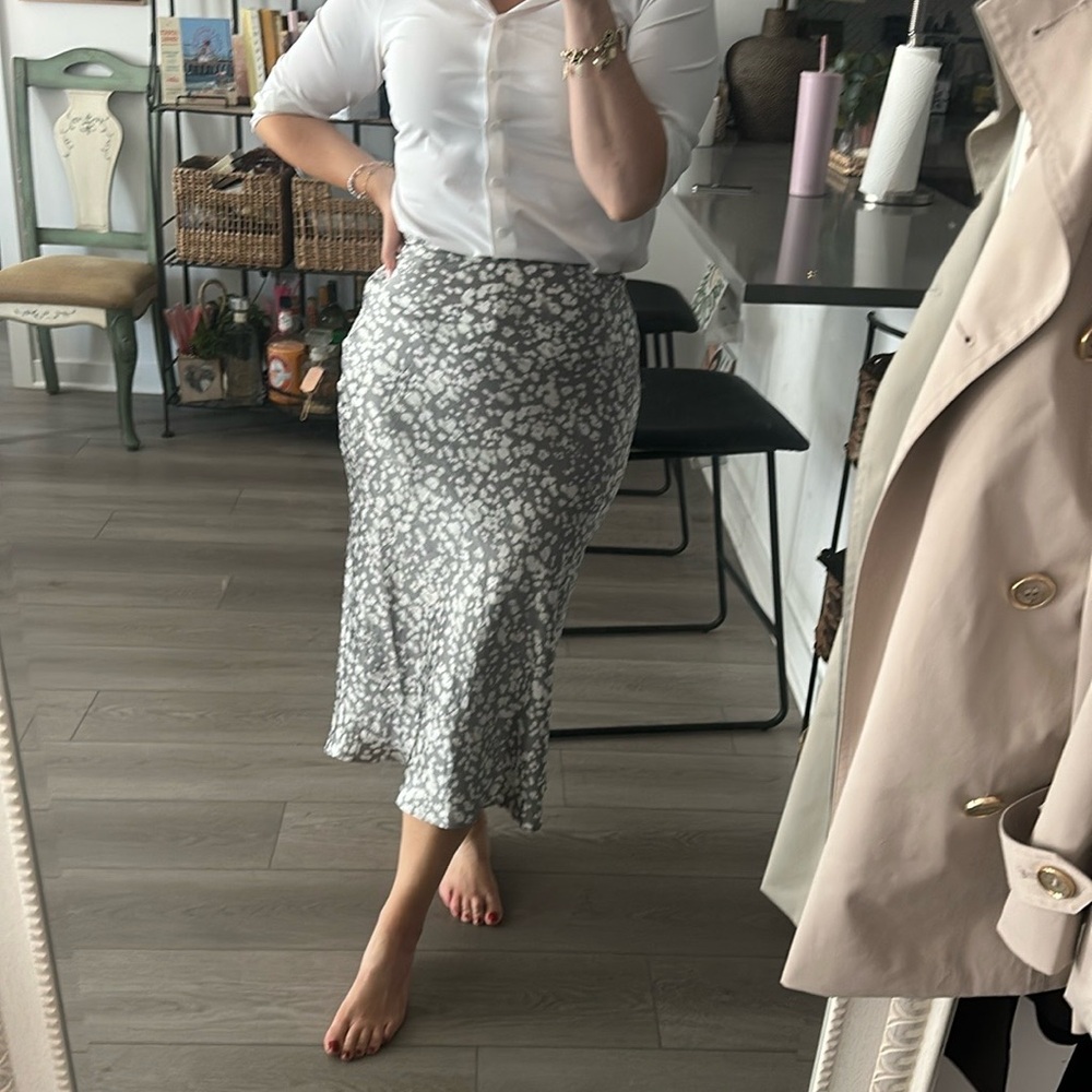 Calvin Klein silk midi skirt